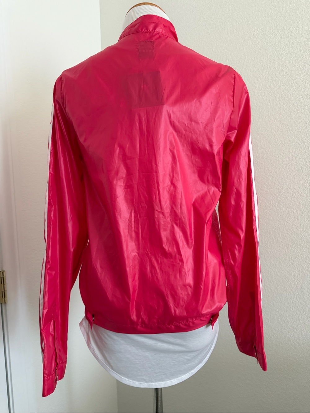 NWT Vintage 2005 Adidas Pink Glossy Breaker Windbreaker Jacket - Picture 7 of 13